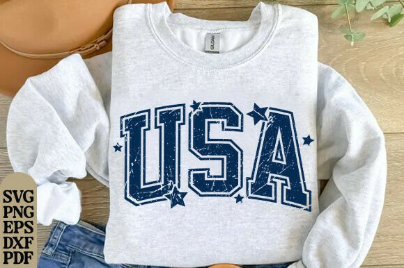 Distressed USA Graphic for T-Shirt Designs