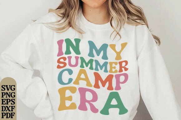 In My Summer Camp Era Matching Family Graphics for T-Shirt Designs