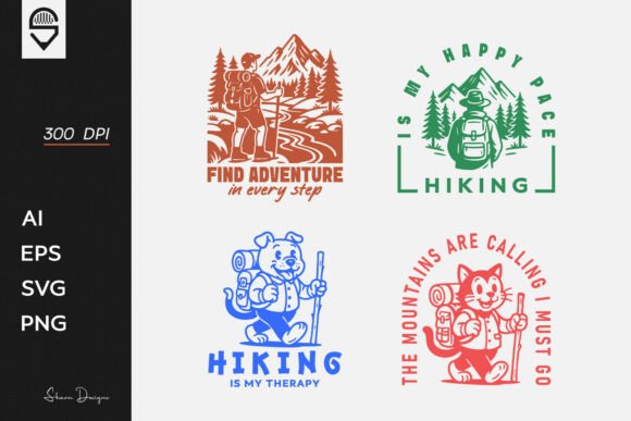 Mountain Hiking Adventure T-shirt Bundle: Graphics & T-Shirt Designs Review