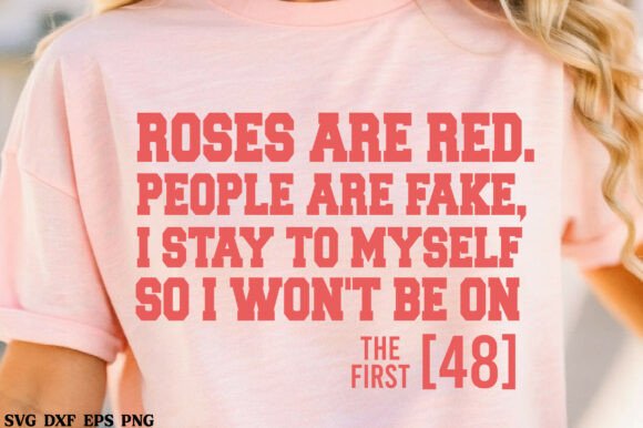 Roses Are Red People Are Fake SVG Graphics for T-Shirt Designs